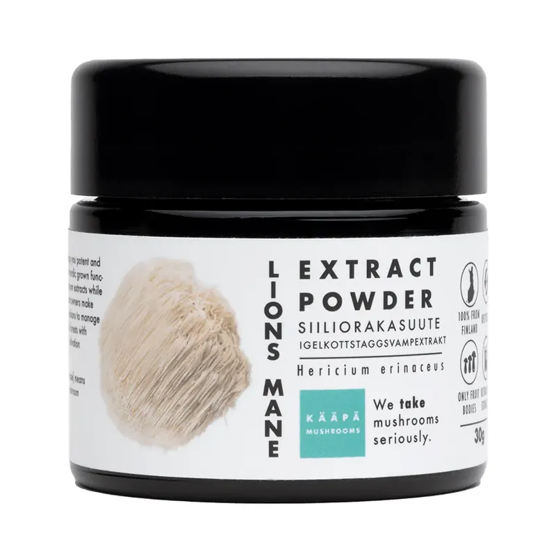 Lion‘s Mane Extract Powder 30g - KÄÄPÄ Mushrooms Utförsäljning