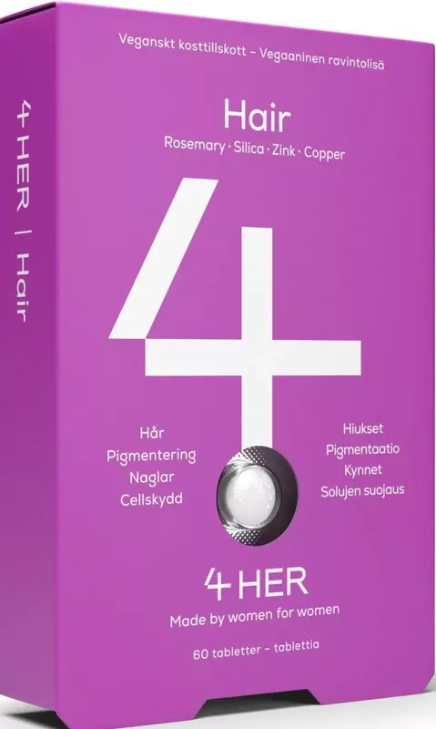 4Her Hair Kosttillskott 60 tabletter Beställ nu