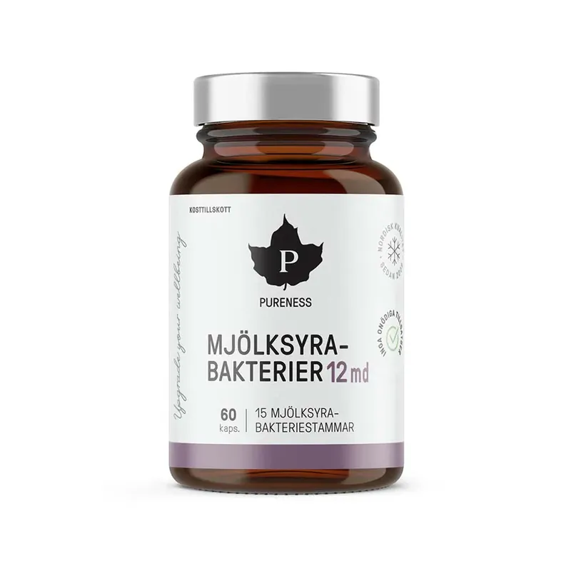 Kampanj Mjölksyrabakterier 12md 60 kapslar Pureness