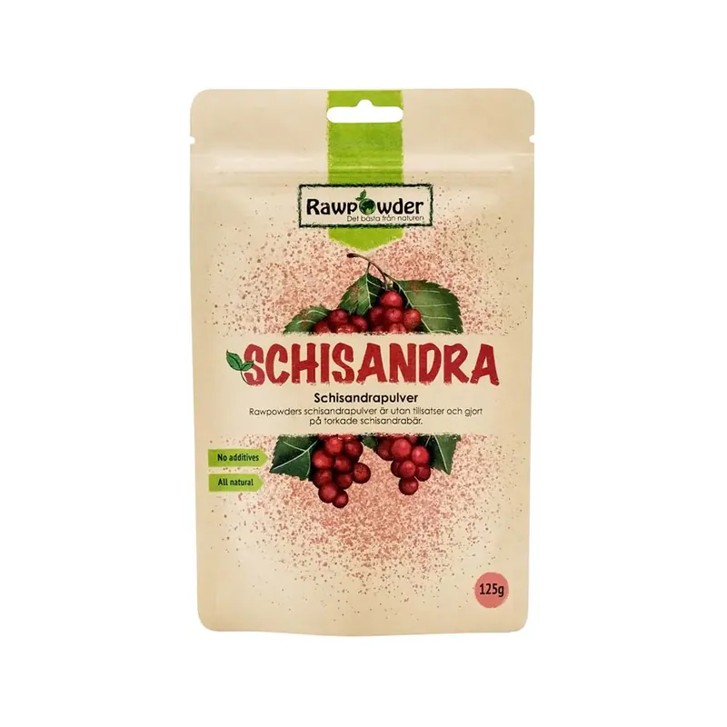 Begränsad tid Schisandra pulver 125g - Rawpowder