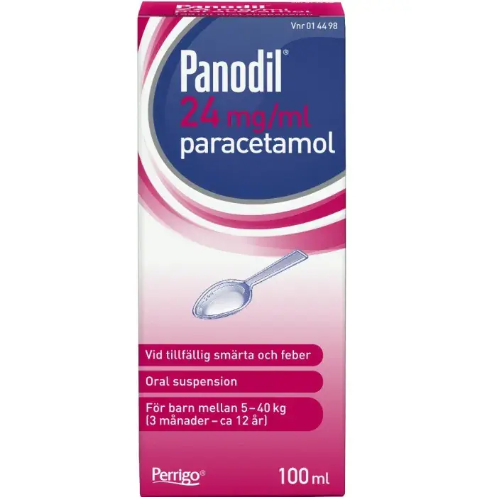 Panodil, oral suspension 24 mg/ml 100 ml Nyhet