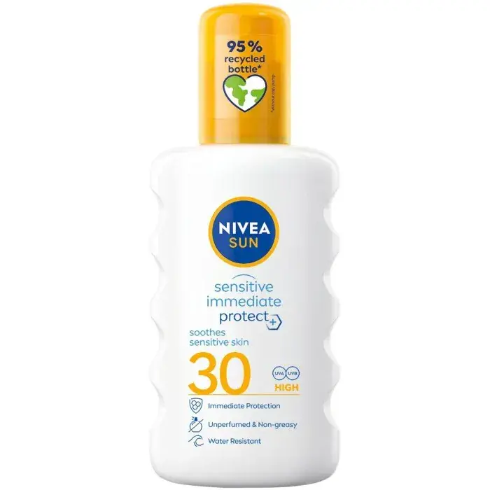 Billigare Solspray Sensitive Immediate Protect Soothing Spray SPF30, 200 ml