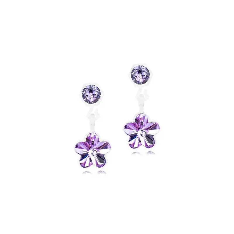 Blomdahl Örhängen MP Pendant Flower 4/6 mm Violet 1 par Sista chansen