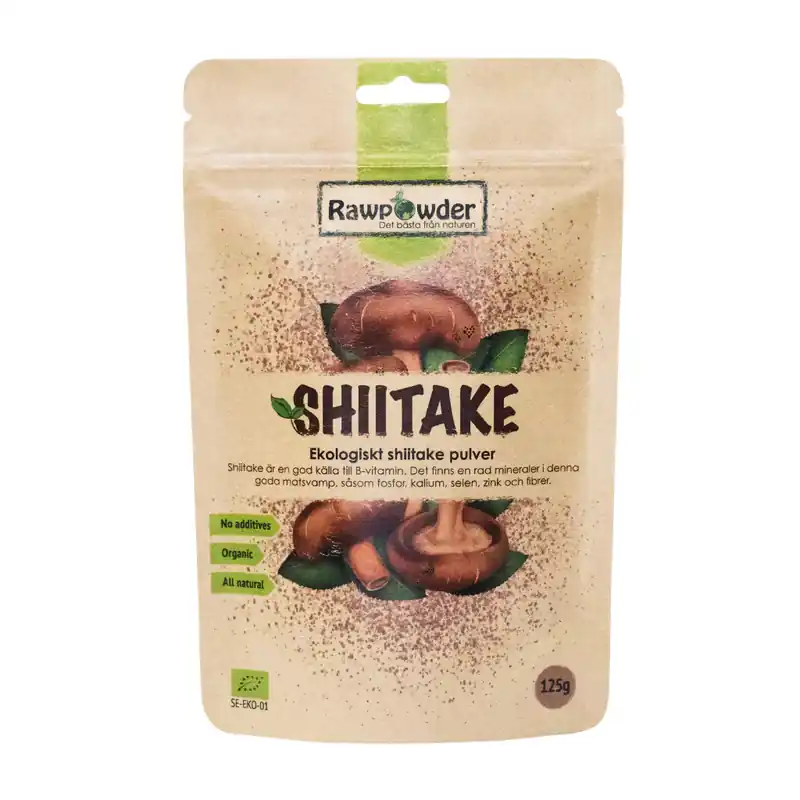 Shiitake 125g Rawpowder Endast denna vecka