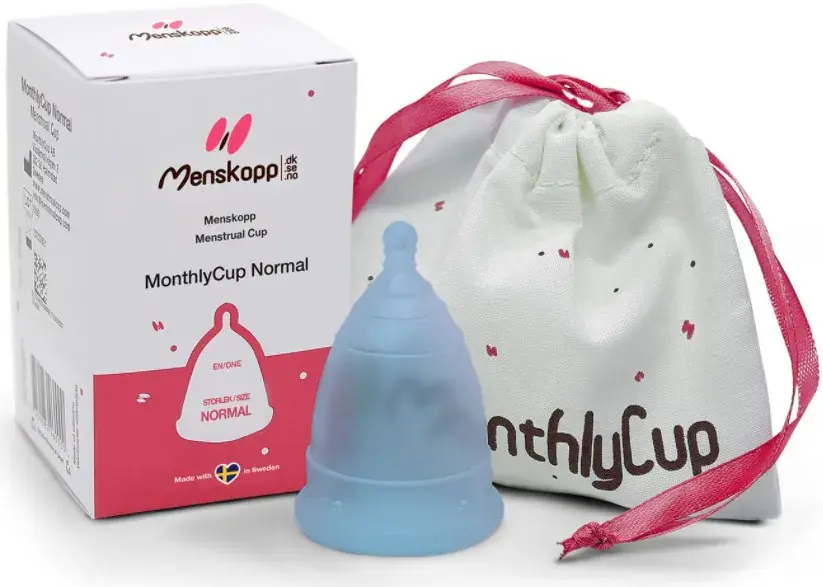 Bästa pris MonthlyCup menskopp Normal Blue Sapphire