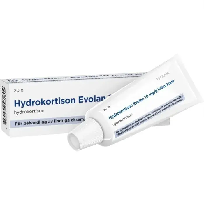 Hydrokortison Evolan, Salva 10 mg/g 20 gr Trygg betalning