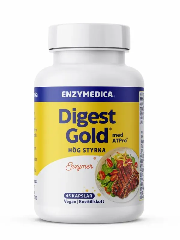Enzymedica Digest Gold 45 kapslar Snabb frakt