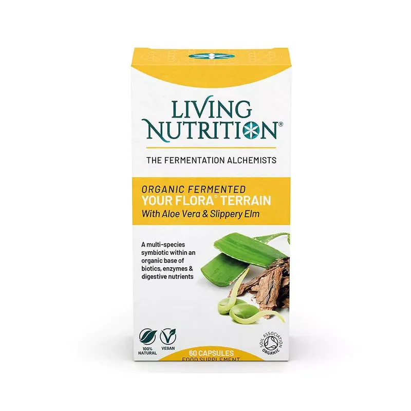 Your Flora Symbiotic Terrain 60 kapslar Living Nutrition Billigare