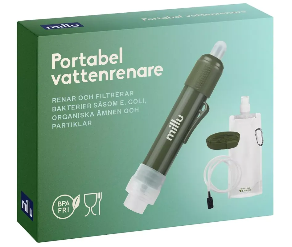 Millu Portabel vattenrenare Utförsäljning