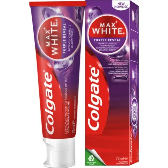 Colgate Max White Purple Reveal tandkräm 75 ml Sista chansen