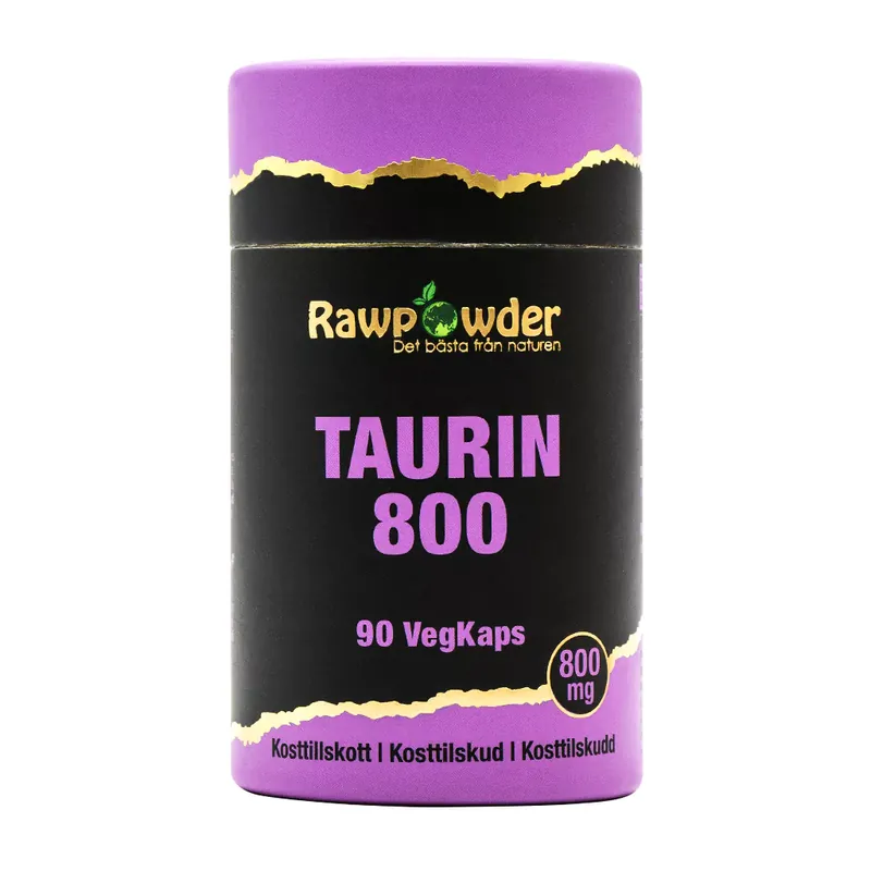 Taurin 800mg 90 kapslar - Rawpowder Endast denna vecka