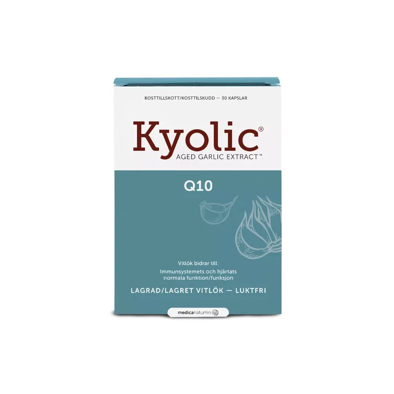 Expressleverans Kyolic Original 600mg + Q10 100mg 30 kapslar
