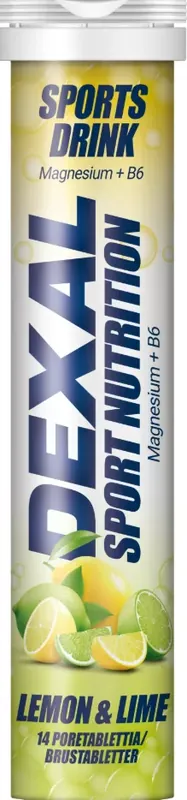Begränsat erbjudande Dexal Sport Nutrition Magnesium brustabletter Lemon & Lime 14 st