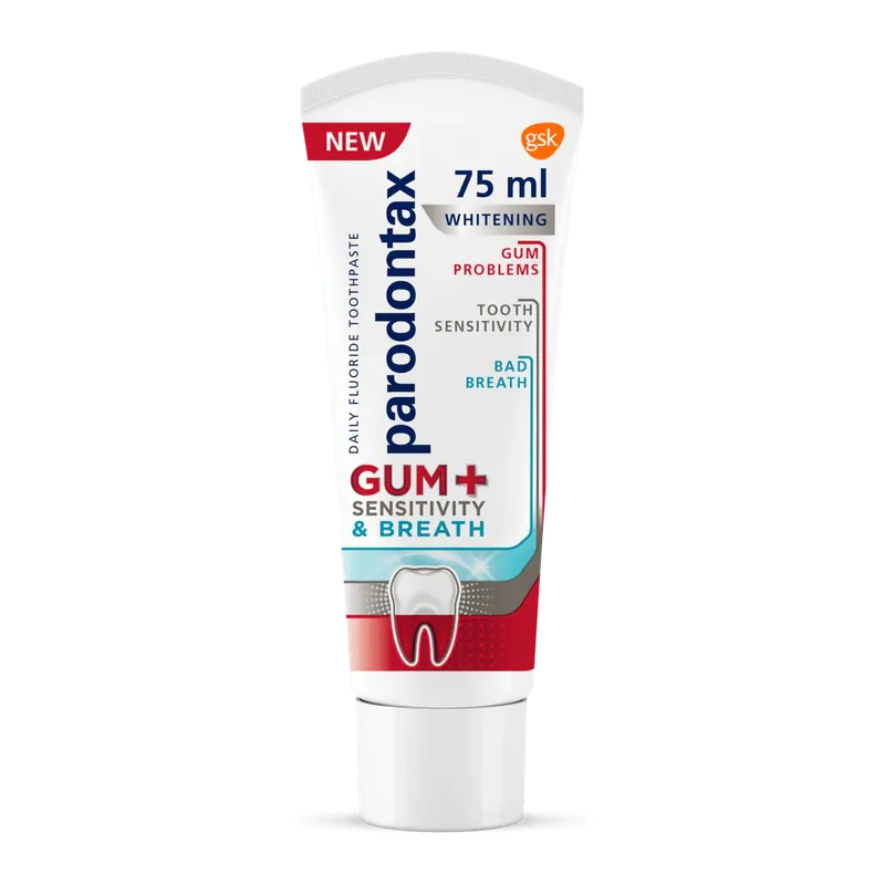 Expressleverans Parodontax Gum+Sensitivity & Breath Whitening 75 ml