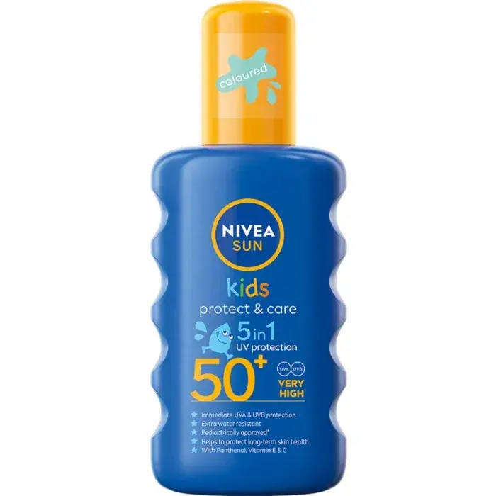 NIVEA SUN Solkräm barn Protect & Care Kids Sun Spray SPF50+ 200 ml prisnedsättning