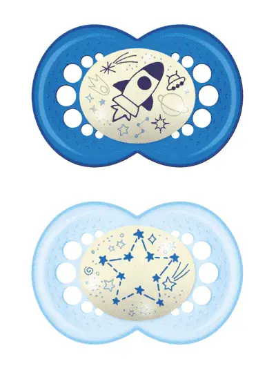 Snabb frakt MAM Original Night Napp 2-pack - 16-36 mån Blå