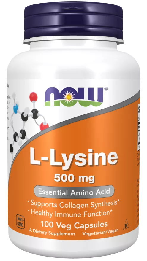 Rabatt Lysine 500 mg 100 vcaps NOW