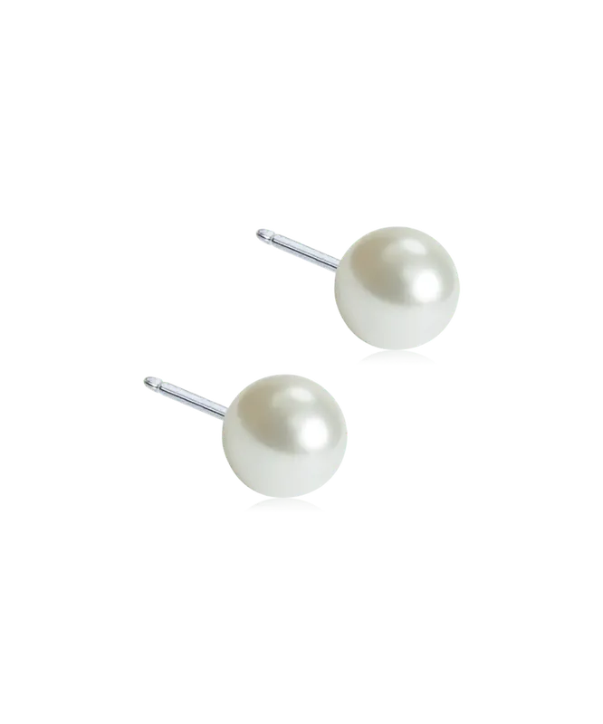 Blomdahl Örhängen NT 5mm Pearl White 1 par Kampanjpris
