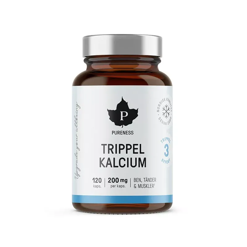 Trippel Kalcium 120 kapslar Pureness Fynd