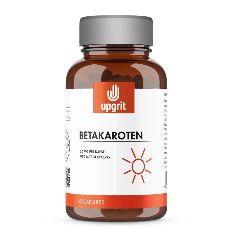 Sista chansen Upgrit Betakaroten 50 mg 60 kapslar