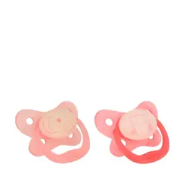 Beställ idag Dr. Browns självlysande silikon-napp, rosa, 6–18 månader, 2 st.