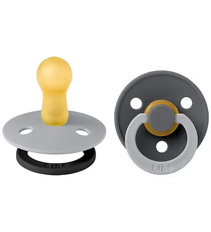 Kampanj BIBS Colour Nappar - Stl. 2 - 2-pack - Rund - Cloud Iron Mix