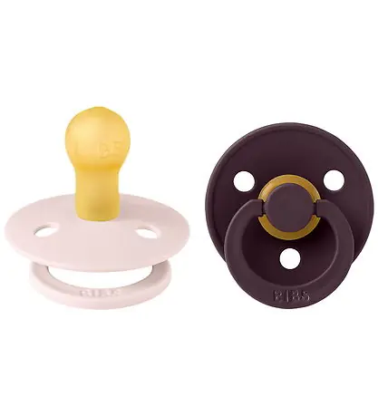 BIBS Colour Nappar - Stl. 1 - 2-pack - Rund - Petal/Plum Endast denna vecka