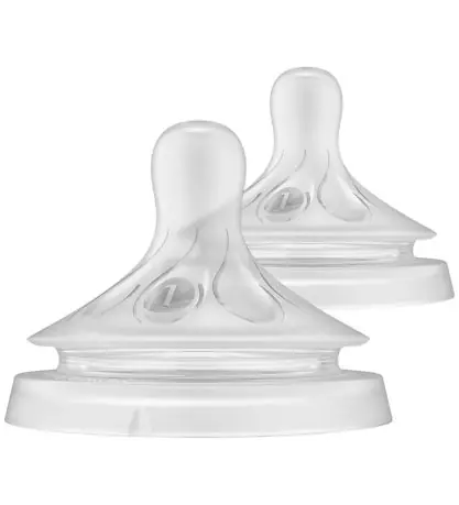 Philips Avent Flasknappar - 2-pack - Natural Svar - 0m+ Expressleverans