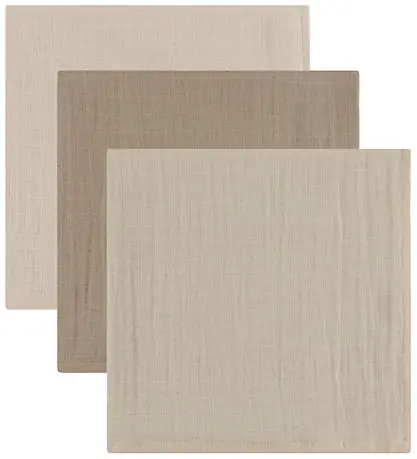 Liewood Muslinfiltar - Muslin - 3-pack - 65x65 cm - Lewis - Sand Reapris
