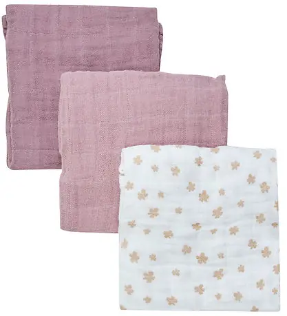 Pippi Muslinfiltar - 3-pack - 65x65 cm - Quail Expressleverans