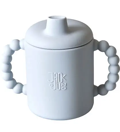 Populär Jack o Juno Mugg m. Pip - Silikon - Bubble - Glacier Grey