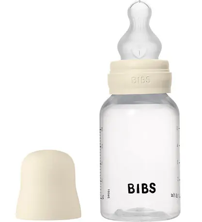 Extra rabatt BIBS Nappflaska - 150 ml - PP/Silikon - Ivory