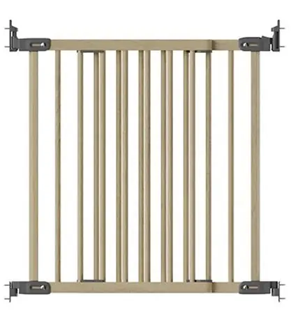 BabyDan Skyddsgaller - Flexi Fit Wood Deluxe - Nature Reapris