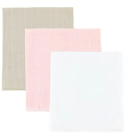 Utförsäljning Pippi Muslinfiltar - 3-pack - 65x65 cm - Beslöjad Rose