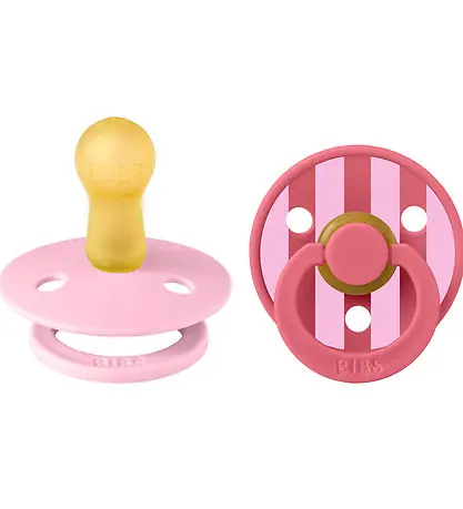 BIBS Colour Nappar - Stl. 1 - 2-pack - Rund - Baby Pink/Coral Handla nu