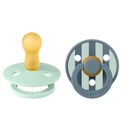 BIBS Colour Nappar - Stl. 2 - 2-pack - Rund - Nordic Mint/Petrol Endast idag