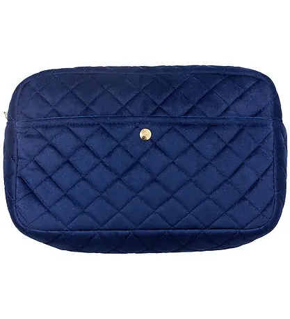 Rabatt Fan Palm Necessär - Large - Quiltad Velour - Midnight Blue