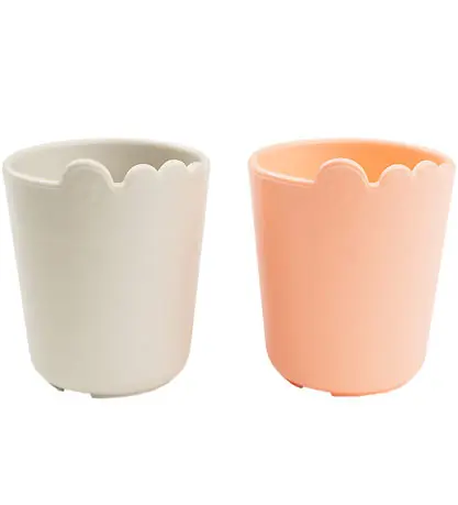 Done by Deer Mugg - Kiddish Mini Mugg - 2-pack - Croco Sand/Cora I lager