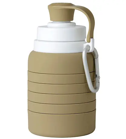Erbjudande Mininor Hopfällbar Vattenflaska - Silikon - 200-500 ml - Oliv