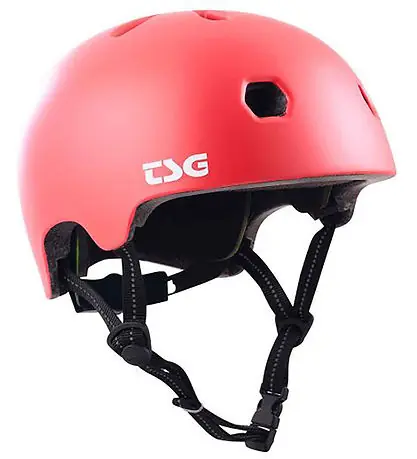 Billigare TSG Cykelhjälm - Meta Solid Color - Satin Mild röd