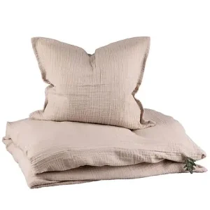 Sebra Sängkläder - Junior - Muslin - Seabreeze Beige Beställ idag