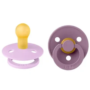 Beställ nu BIBS Colour Nappar - 2-pack - Stl. 1 - Rund - Violet Sky/Mauve