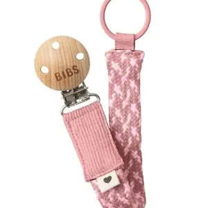 Bästa pris BIBS Napphållare - Fläta - Dusty Pink/Baby Pink