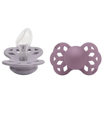 Snabb frakt BIBS Infinity Nappar - 2-pack - Stl. 2 - Anatomisk - Grey/Mauve