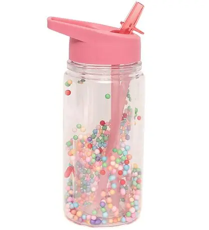 Petit Monkey Vattenflaska - Macaron Pops - 300 ml - Rosa Expressleverans