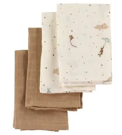 Endast idag Cam Cam Tvättlappar - 30x30 cm - 4-pack - Dreamland/Camel