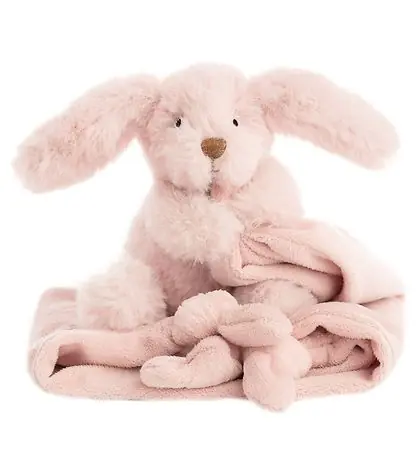 Begränsat erbjudande NatureZoo Snuttefilt - Kanin - 35x35 cm - Baby Rose