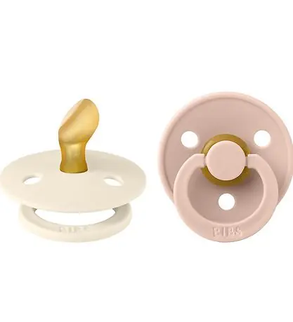 BIBS Colour Nappar - 2-pack - Stl. 1 - Anatomisk - Ivory/Blush Begränsat erbjudande