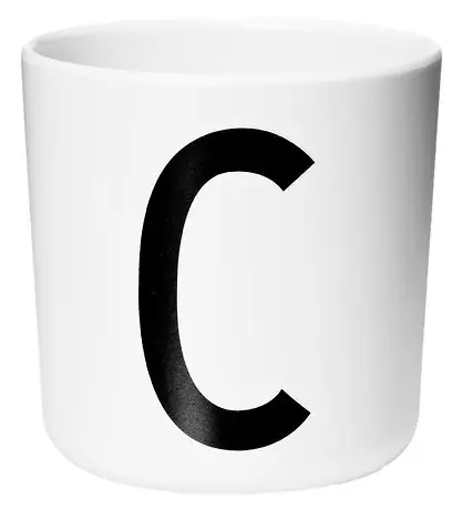 Billigare Design Letters Mugg - Ecozen - Vit m. C
