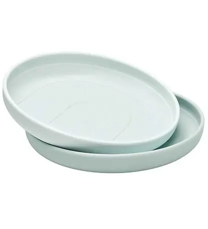 Cam Cam Tallrikar - Silikon - 2-pack - Regnbåge - Blue Mix Nyhet
